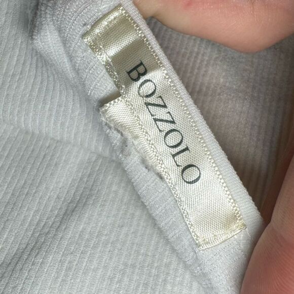 Bozzolo white halter crop top - Picture 3 of 5